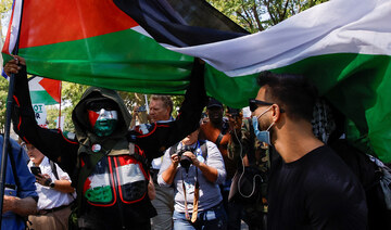 Thousands of pro-Palestinian protesters march in Chicago on opening day of Democratic National Convention