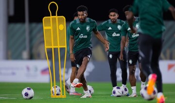 Saudi national team trains ahead of Asian, World Cup qualifiers