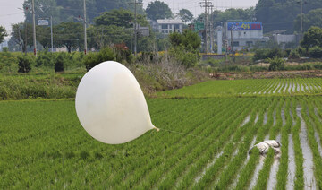 South Korea says North Korea has again launched suspected trash-carrying balloons across the border