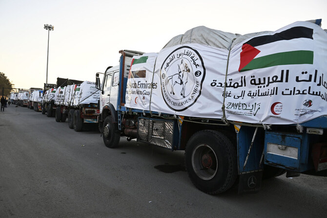 Israeli strike kills 4 Palestinians in an aid convoy to a Gaza hospital. Israel says they were armed