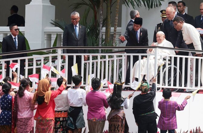 Pope Francis highlights Indonesia’s ‘unifying’ diversity as Jakarta hosts third papal visit