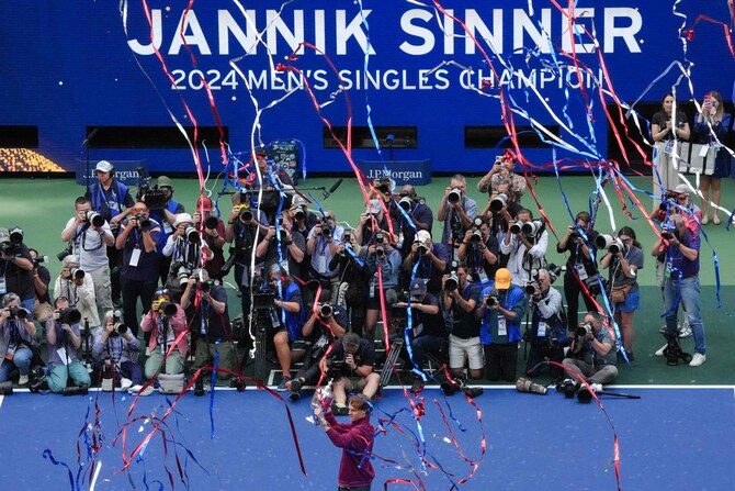 US Open champion Jannik Sinner is a young man in a hurry. He is 23, is No. 1 and has 2 Slam titles